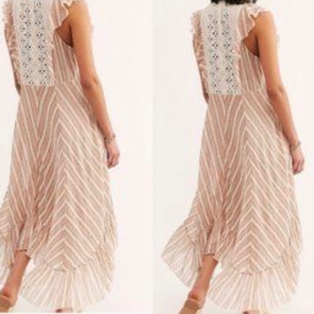 Free people eyelet flowing dress -XS